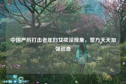 中国严厉打击老年妇女卖淫现象，警方天天加强巡查
