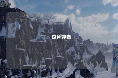 一级片观看